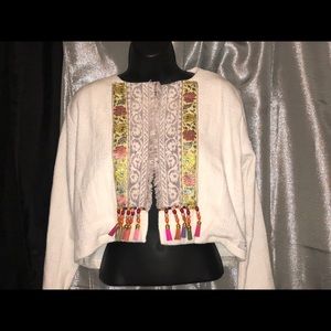 Cream Bohemian Jean Jacket
